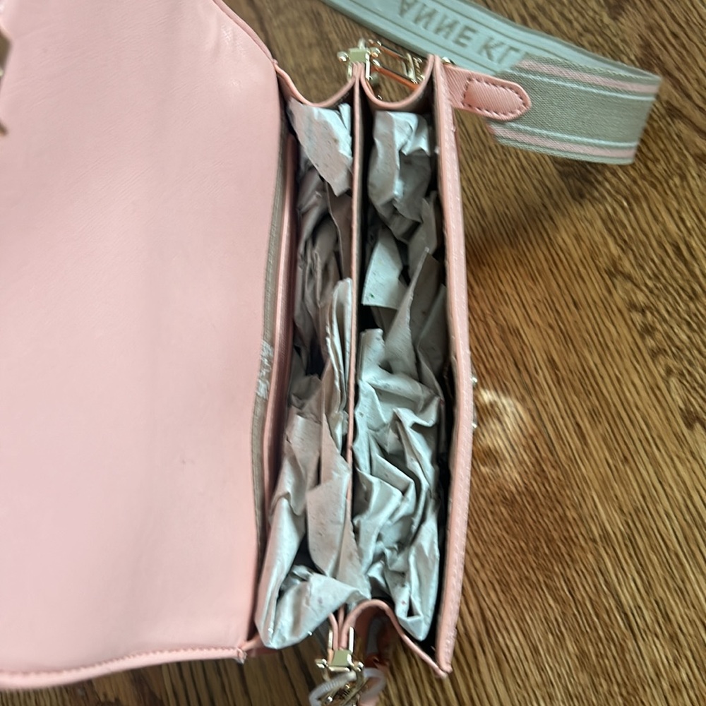 Anne Klein Pink Crossbody Bag - Picture 4 of 5